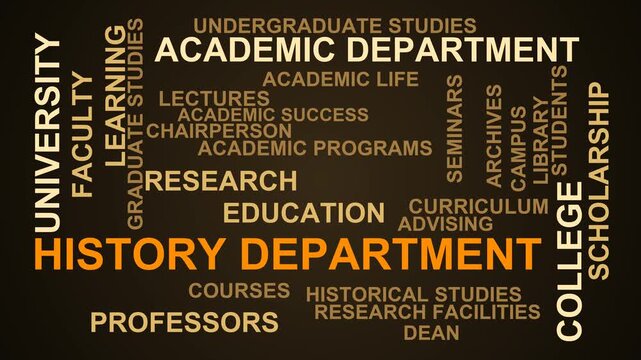 History Department Word Cloud