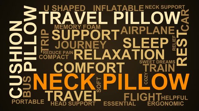 Neck Pillow Word Cloud