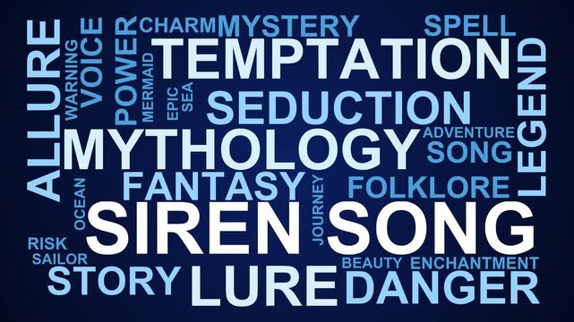 Siren Song Word Cloud