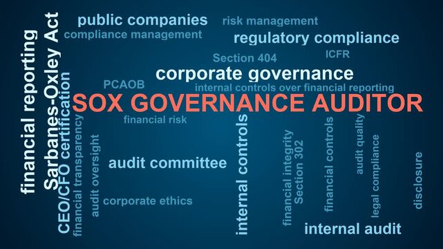 Sox Governance Auditor Word Cloud