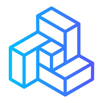 impossible shape gradient icon