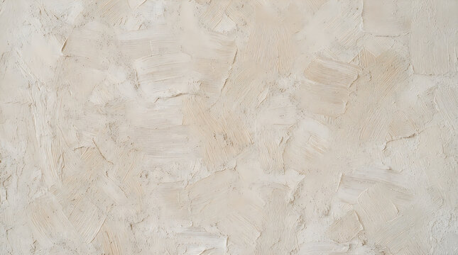Textured beige plaster wall surface