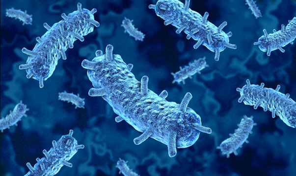 Yersinia pestis as the bacterium responsible for plague depicting microscopic bacteria in a medical and microbiology as a Scientific illustration representing an infectious pathogen outbreak.