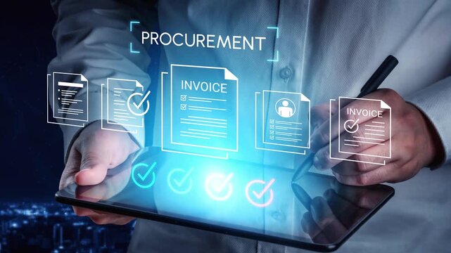 Digital Procurement Process with Invoice Management and Verification for Efficient Business Operations in Modern Technology Environment Gluon.