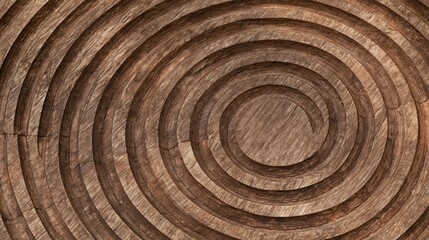 Fototapeta premium Wooden log cross section showing concentric growth rings