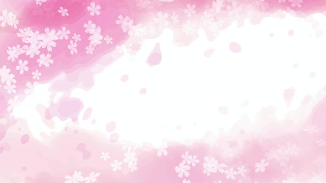 Soft Watercolor Cherry Blossoms 4K