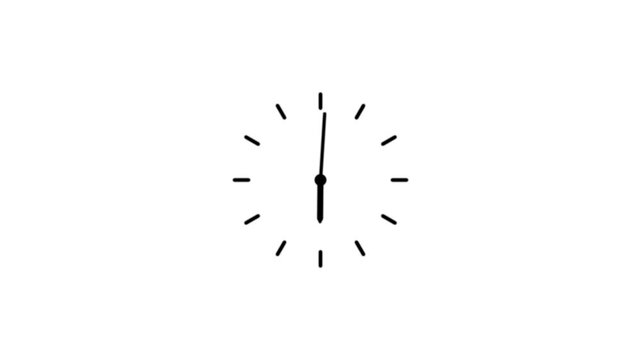 lock ticking on a clean gray background, classic modern time concept animation.