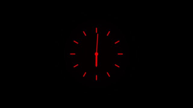 lock ticking on a clean gray background, classic modern time concept animation.