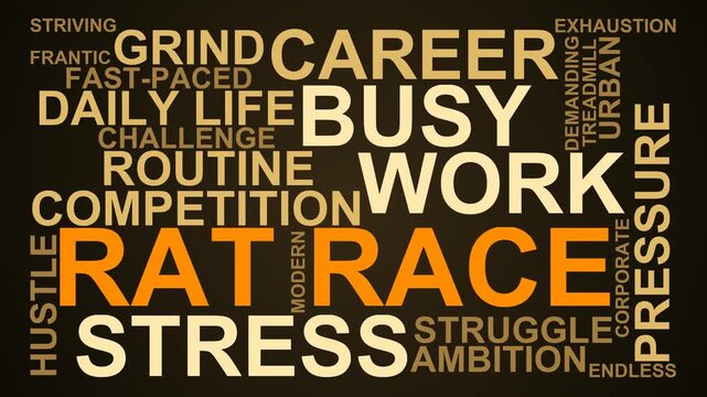 Rat Race Word Cloud
