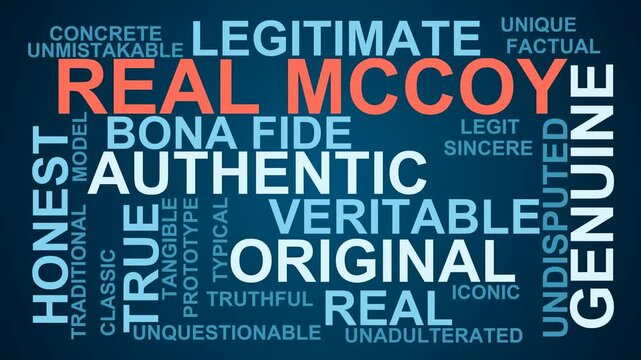 Real Mccoy Word Cloud
