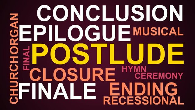 Postlude Word Cloud