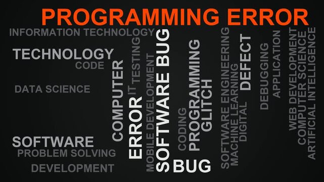 Programming Error Word Cloud