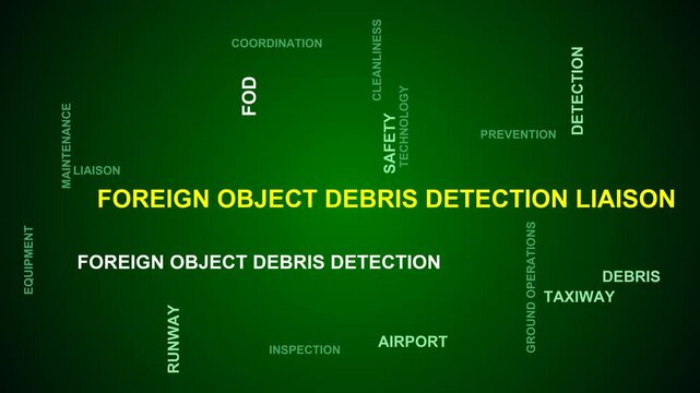 Foreign Object Debris Detection Liaison Word Cloud