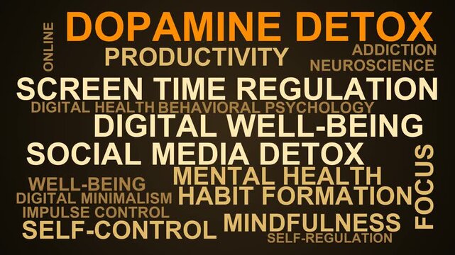 Dopamine Detox Word Cloud