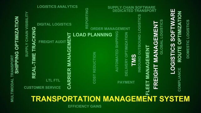 Transportation Management System Word Cloud