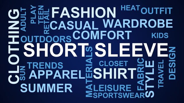 Short Sleeve Word Cloud