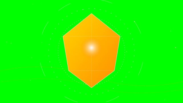 3d render of a 3d map pointer icon on green background