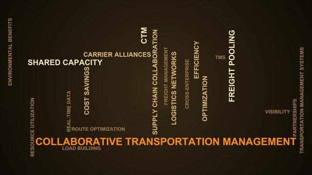 Collaborative Transportation Management Word Cloud