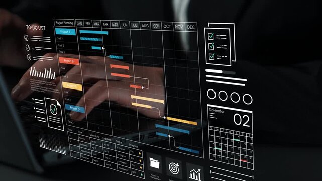 Modern Digital Project Management Interface Displaying Timeline, To-Do List, and Calendar Features for Enhanced Workflow Efficiency and Productivity Insights. Entropy.