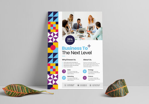 Abstract Colourful Corporate Business Flyer Templet