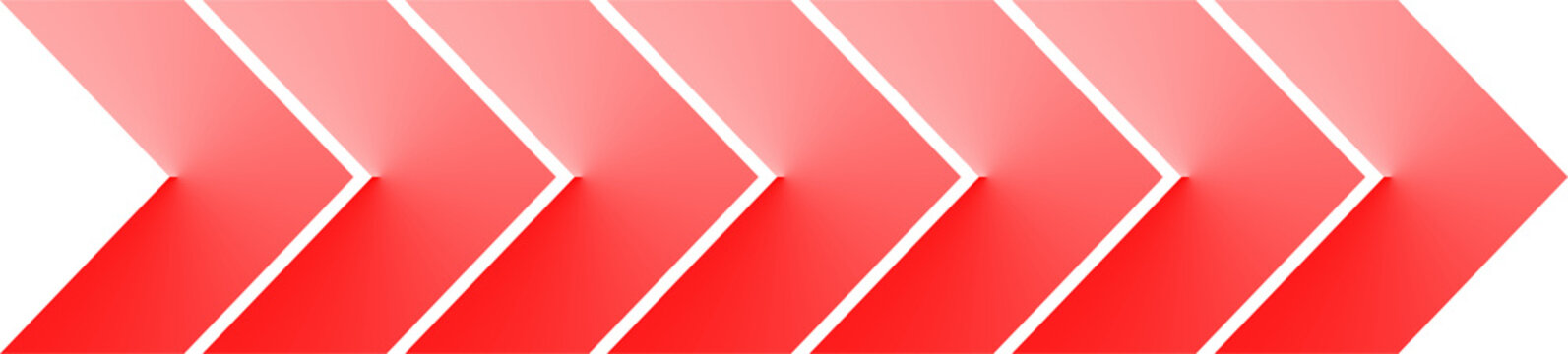 An abstract pattern of repeating red arrows pointing to the right, creating a sense of forward momentum. The arrows have a gradient effect, fading from a deep red to a lighter shade.