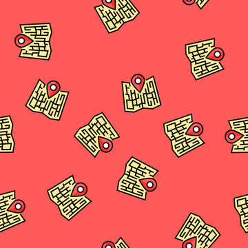 map pointer location vector seamless pattern map pointer location sign illustration