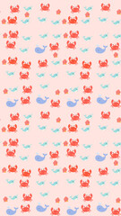 Cute Sea Creatures Pattern © salmawati