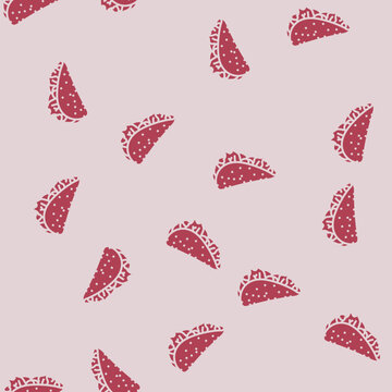 taco fast food vector glyph seamless pattern taco fast food sign illustration