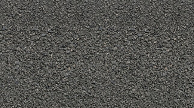 Close up of rough gray asphalt texture with natural aggregate detail