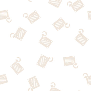approved qr code vector glyph seamless pattern approved qr code sign illustration