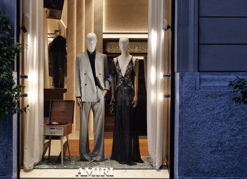 Gi&ograve; Morelli shop in Montenapoleone street in Milan, Lombardy, Italy
