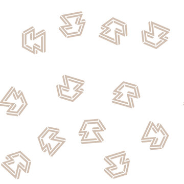 art impossible geometric shape vector glyph seamless pattern art impossible geometric shape sign illustration