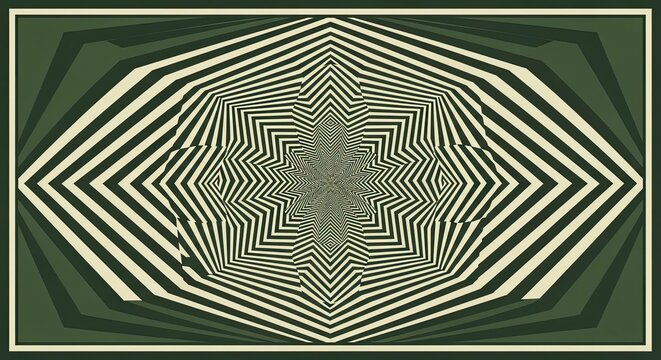 Abstract black and white geometric optical illusion pattern background