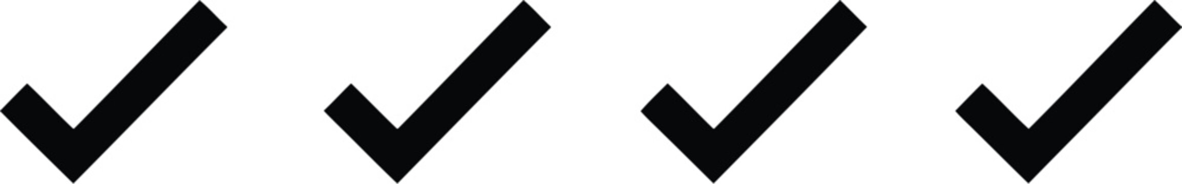 Double Check Icons for Message Seen Status, Read Confirmation, Chat Delivery, Communication, and Mobile Interface Design