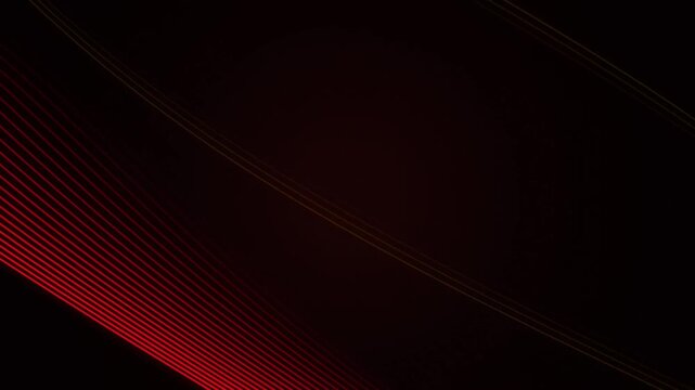 Dynamic Red and Golden Linear Light Streaks Background Motion Graphic for Modern Digital Visuals