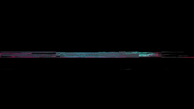Memory Leak Glitch - TV Noise System Failure Distortion Overlay, Looped retro TV signal distortion textures designed for overlays, Analog glitch noise texture transition for overlay video editing