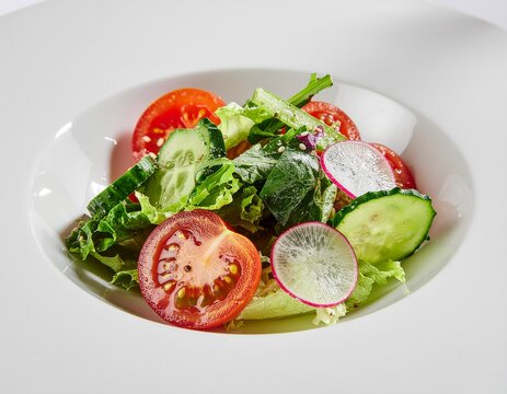 Fresh salad ingredients