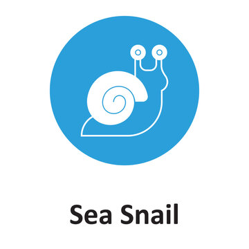 Sea Snail Vector Icon which an easily modify and edit