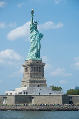 Distant View of Statue of Liberty in New York  © Niaholisc
