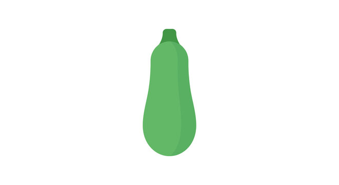 Green zucchini vegetable illustration on a white background courgette produce