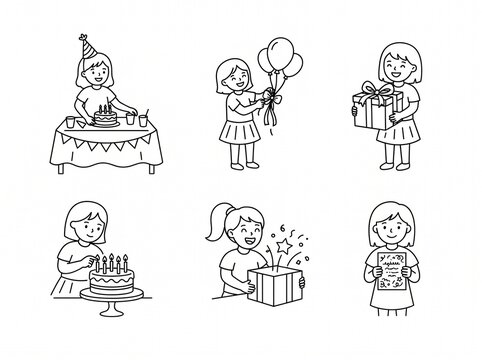 Elegant Women&rsquo;s Line Art Icon