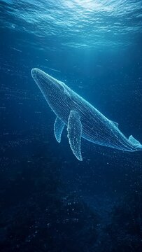 digital whale in digital sea