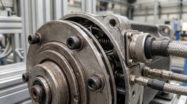 Mechanical Brake Assembly of Servo Motor, Industrial Machinery Component and Actuator Part