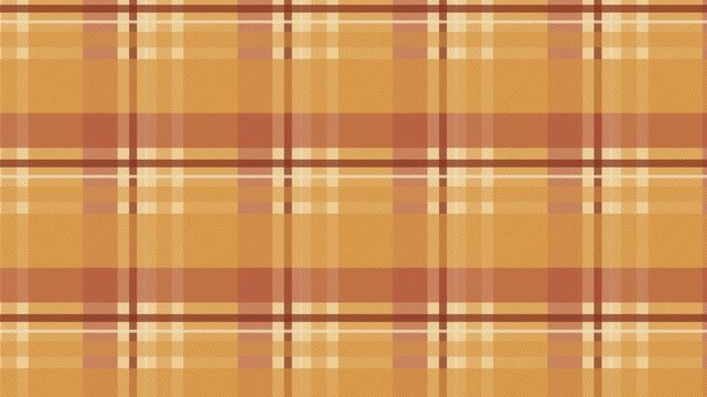 Patchwork Ochre Plaid Drifting and Breathing - Seamless Plaid Loop