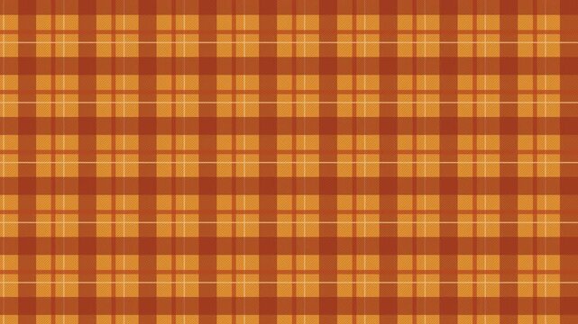 Pumpkin Check Scrolling Vertically - Seamless Plaid Loop