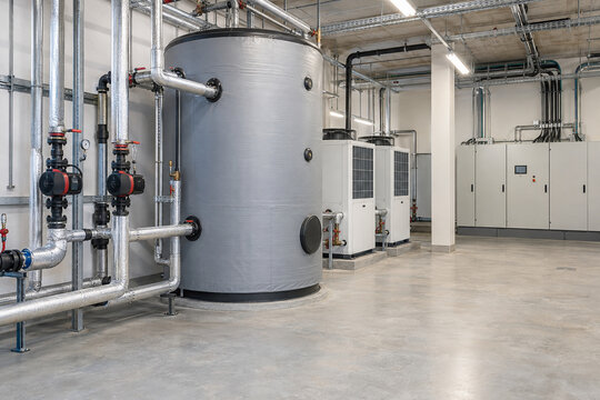 Thermal Energy Storage Tank with Commercial Heat Pumps