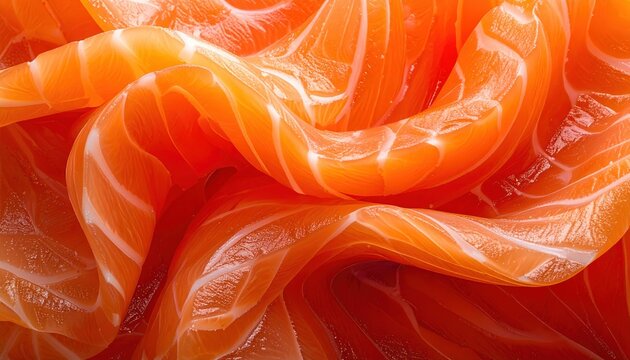Premium raw salmon showing smooth fresh texture