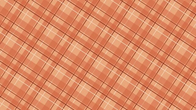 Peach Madras Plaid Swaying on a Tilt - Seamless Plaid Loop