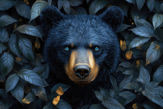 Through Tangled Green Shadows, the Bear Moves Unseen