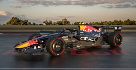 Naklejka premium The Red Bull RB22 is a Formula 1 car designed by the Oracle Red Bull Racing team for the 2026 season